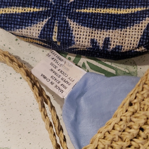Wristlet and Coin Purse -  Woven Paper - Beachy Coastal / Tiki - NWOT - Picture 10 of 11